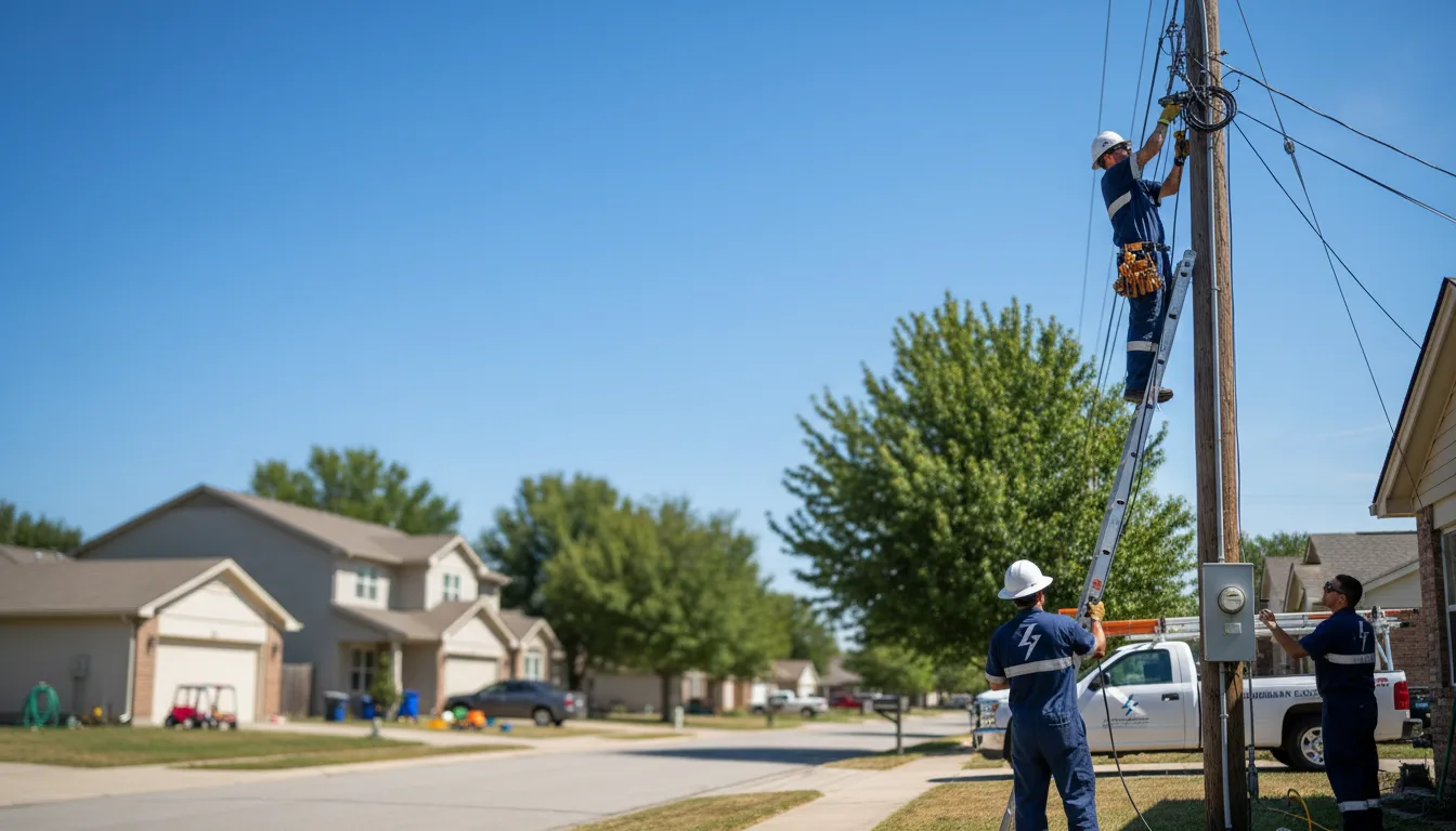 Residential electrician providing installation services in Claiborne, MD